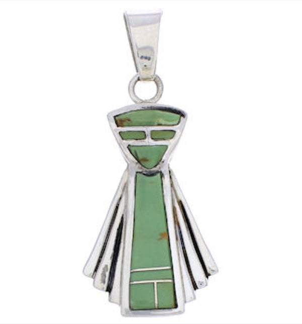Southwest Turquoise Jewelry Sterling Silver Pendant EX28538